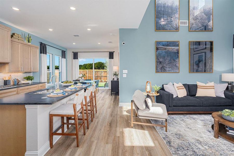 Furnished interior view inside a new home in Dominion at Brookhollow, Prosper (Image 3).