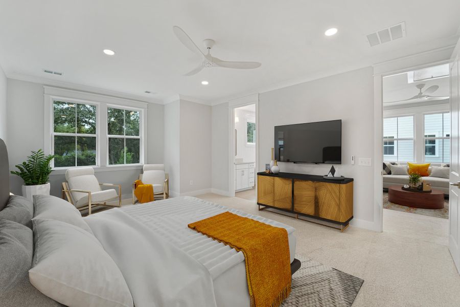 Furnished interior view inside a new home in , Johns Island (Image 9).