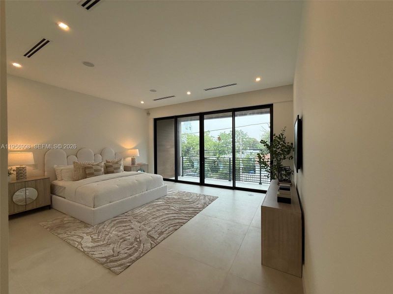 Furnished interior view inside a new home in , Miami (Image 3).