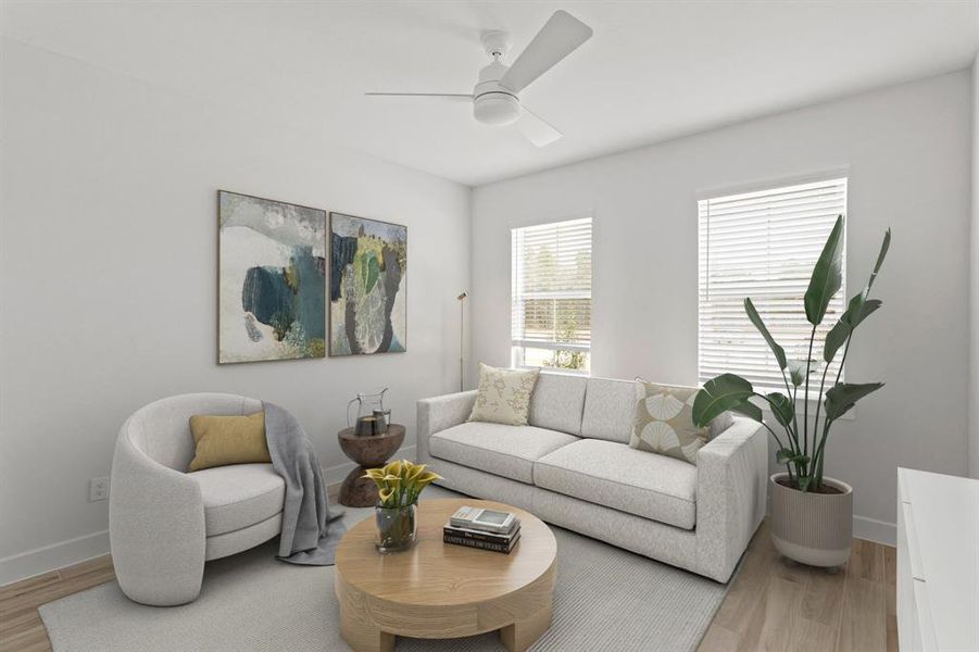 Extra Suite Plus living room (*Photo not of actual home and used for illustration purposes only.)