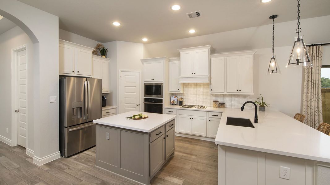 Furnished interior view inside a new home in Briggs Ranch, San Antonio (Image 54).
