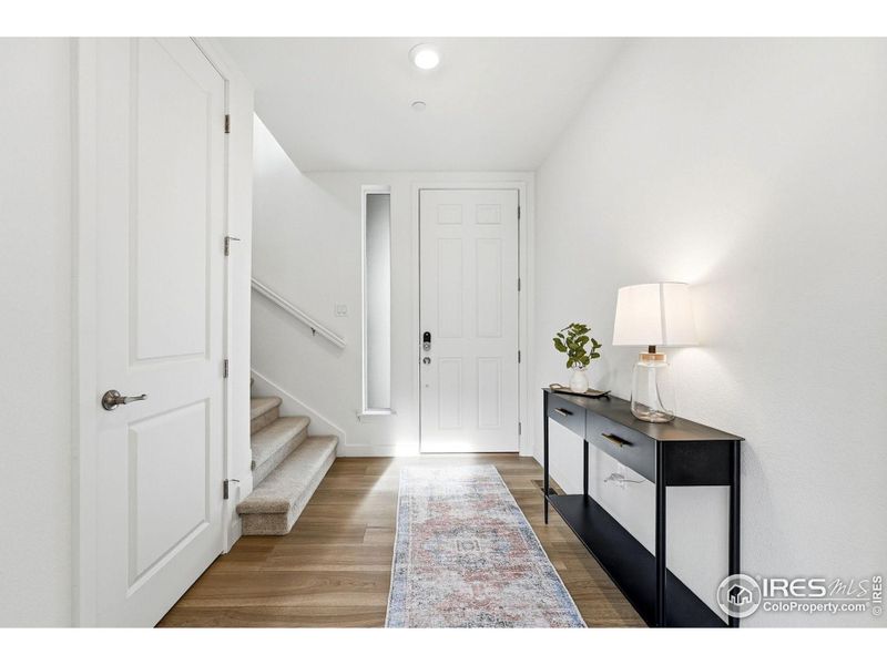 A bright, welcoming foyer that sets the tone the moment you step inside.