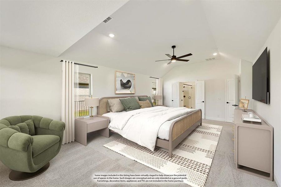 Furnished interior view inside a new home in Abe's Landing, Granbury (Image 10).