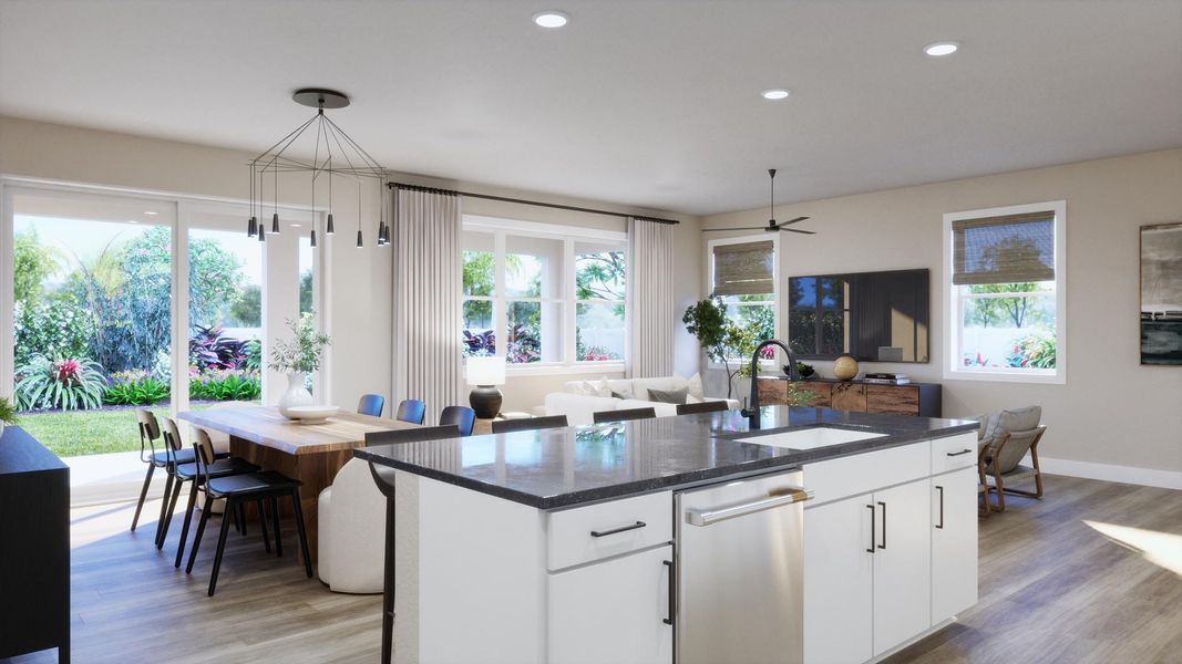 Furnished interior view inside a new home in Trinity Gardens, Deland (Image 11). Furnished interior view inside a new home in Trinity Gardens, Deland (Image 11).