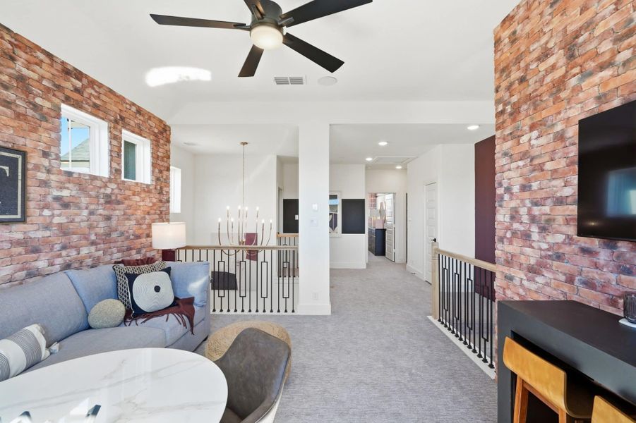 Furnished interior view inside a new home in Prominence, San Antonio (Image 48).