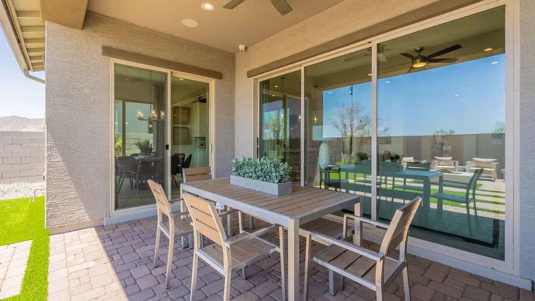 Exterior details and patio area of a home in Windrose, Waddell (Image 3). Exterior details and patio area of a home in Windrose, Waddell (Image 3).