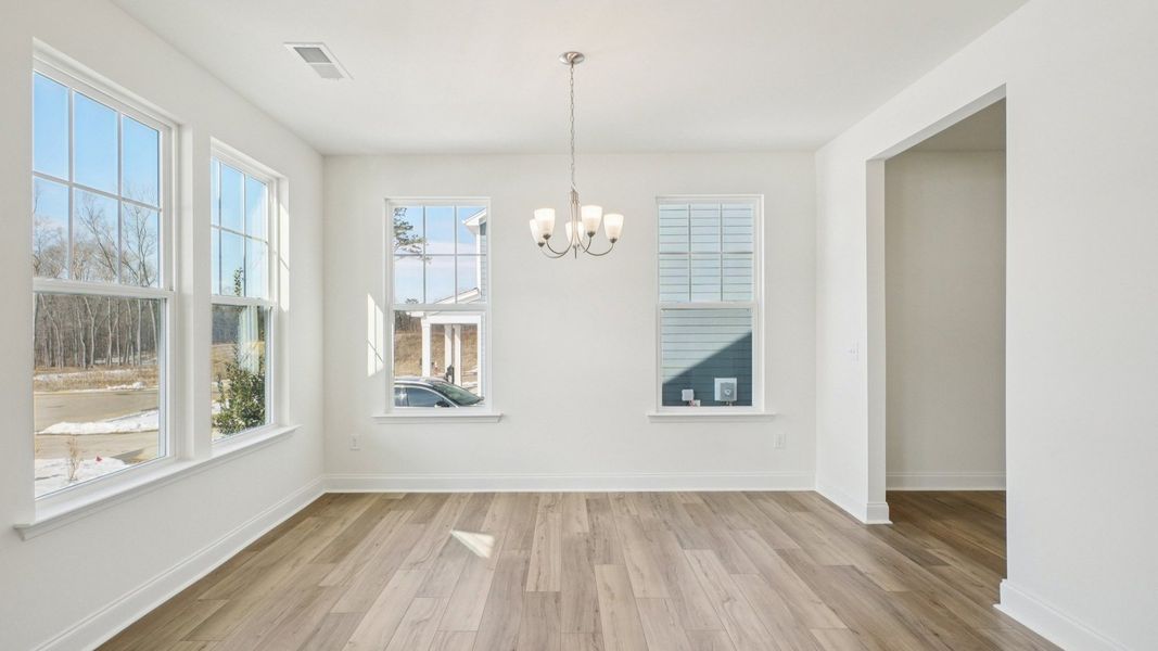 Representative furnished interior of a home built from the Stonehaven by DRB Homes in Jasper Landing, Four Oaks (Image 8). Representative furnished interior of a home built from the Stonehaven by DRB Homes in Jasper Landing, Four Oaks (Image 8).