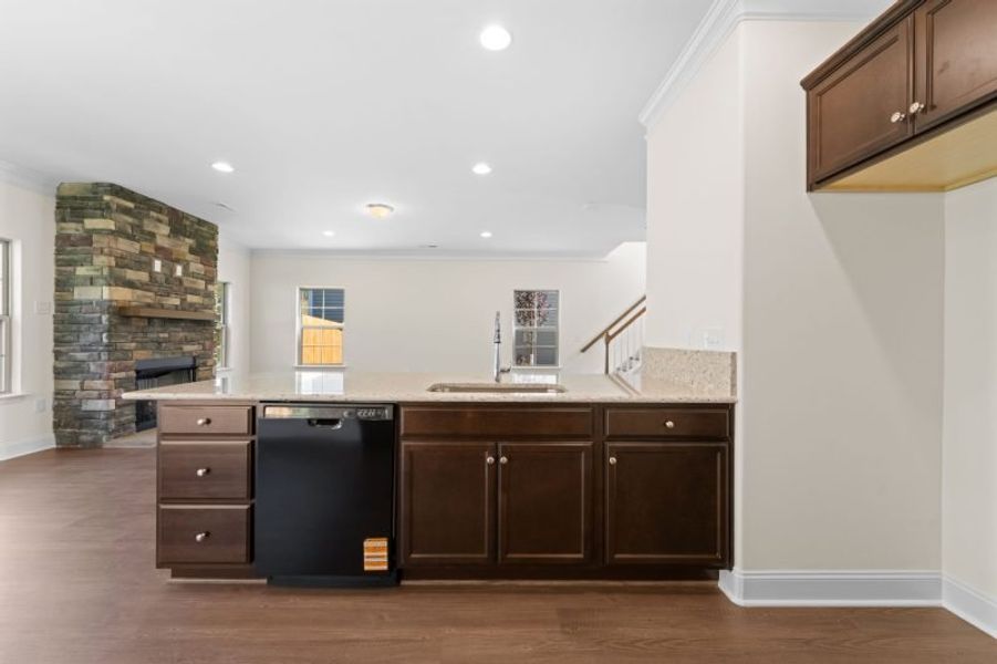 Furnished interior view inside a new home in Miller's Reserve, Winston-Salem (Image 11).