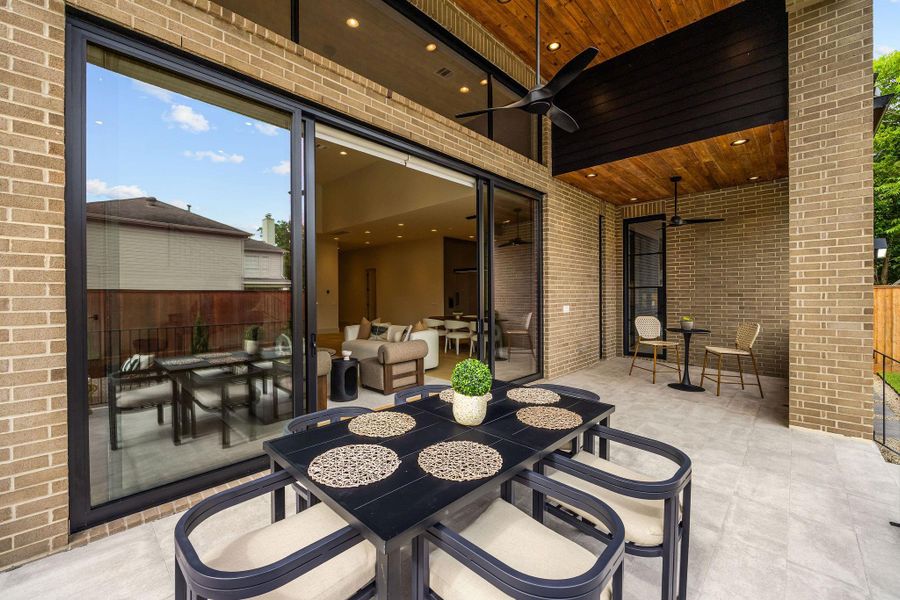 Blurring the lines between indoor and outdoor living, this grand space creates an elegant backdrop for intimate evenings and memorable celebrations.
