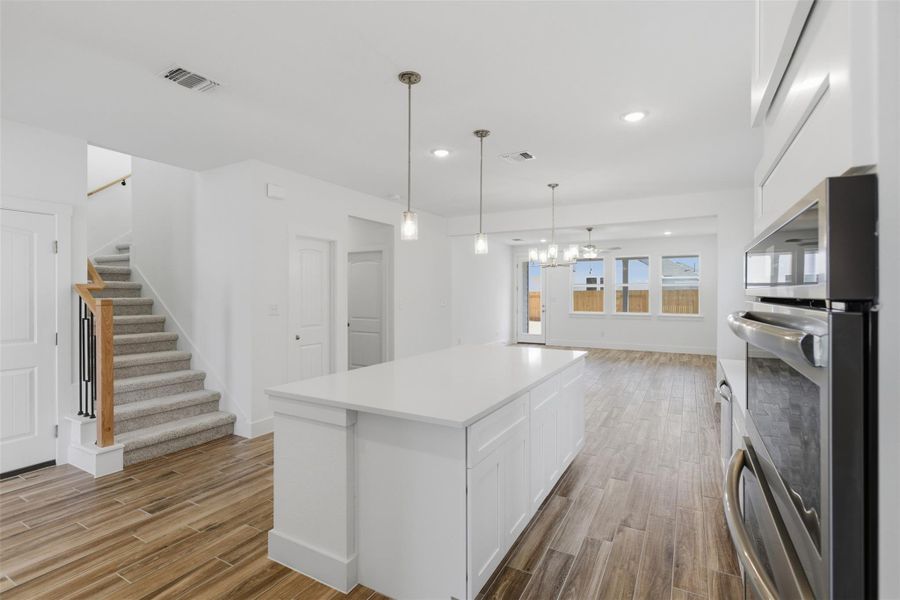 Furnished interior view inside a new home in Enclave at Cele, Pflugerville (Image 10).