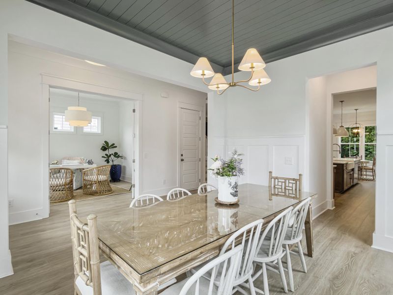 Furnished interior view inside a new home in Overlook at Copahee Sound, Awendaw (Image 13).
