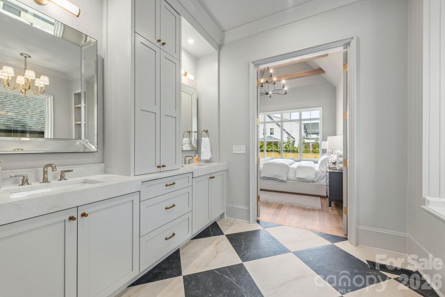 Furnished interior view inside a new home in , Charlotte (Image 28).