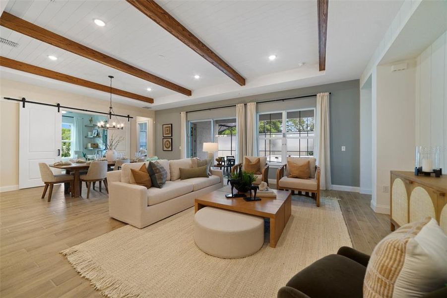 Furnished interior view inside a new home in Eden Preserve, Altamonte Springs (Image 8).