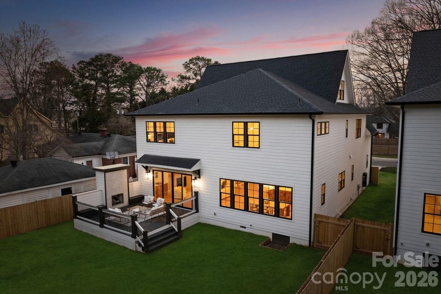 Exterior details and patio area of a home in , Charlotte (Image 29).