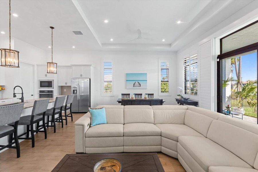 Open concept living Open concept living