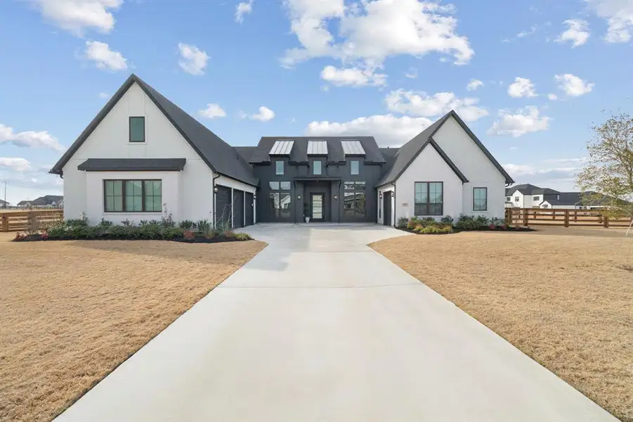 Front exterior of a new home in , Northlake, TX, highlighting curb appeal (Image 1). Front exterior of a new home in , Northlake, TX, highlighting curb appeal (Image 1).