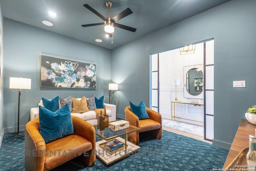 Furnished interior view inside a new home in The Ranches at Creekside, Boerne (Image 14). Furnished interior view inside a new home in The Ranches at Creekside, Boerne (Image 14).