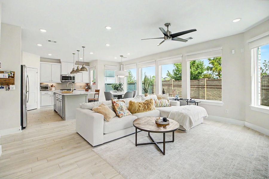 Furnished interior view inside a new home in , Cypress (Image 11).