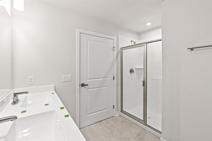 Furnished interior view inside a new home in Lakes at Riverbend Townhomes, Navassa (Image 8).