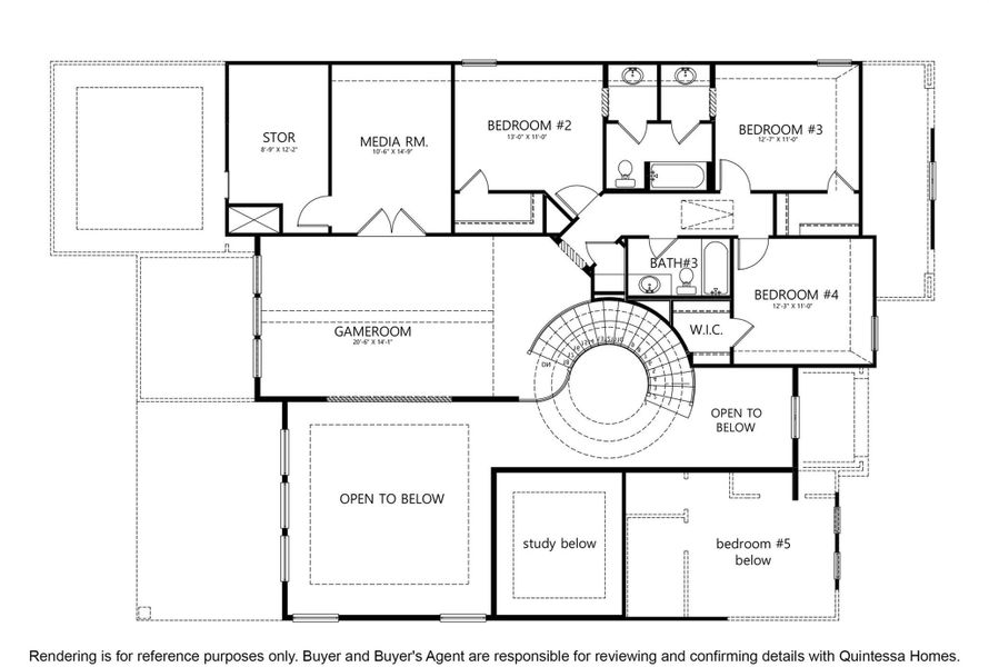 Artist Rendering of 2nd Floor Plan.