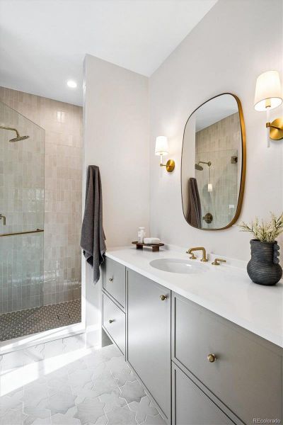 Furnished interior view inside a new home in , Denver (Image 32).