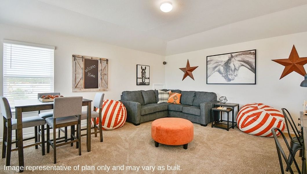 Furnished interior view inside a new home in Avenida, Converse (Image 13).
