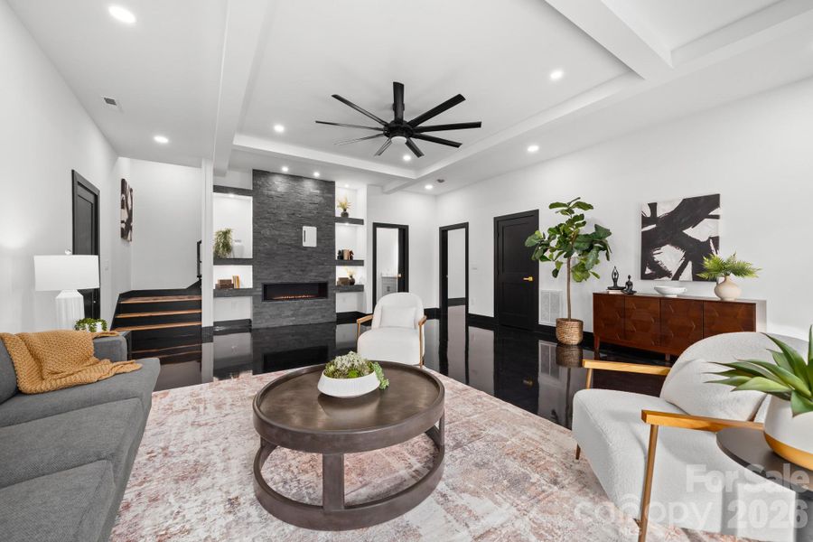 Furnished interior view inside a new home in , Mills River (Image 38).