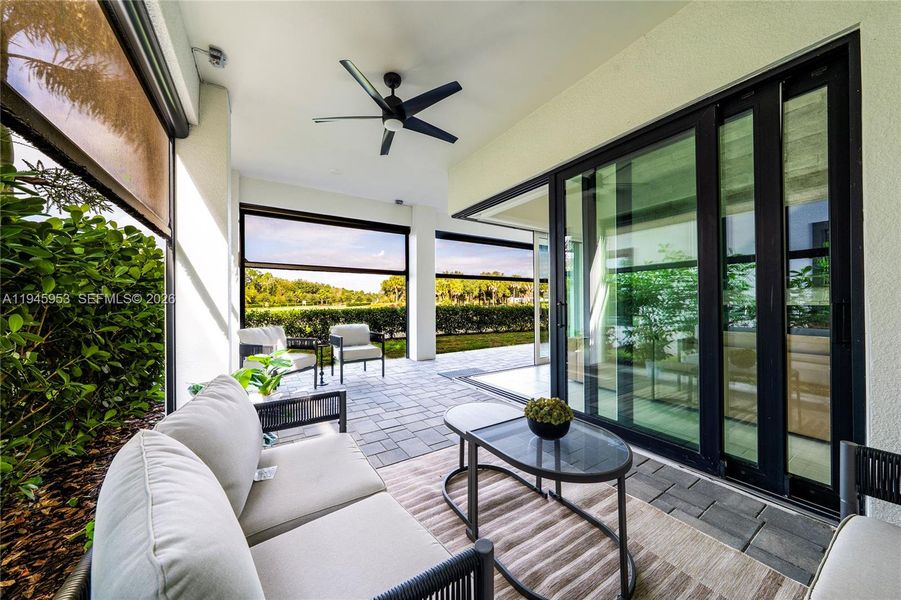 Exterior details and patio area of a home in , Davenport (Image 22).