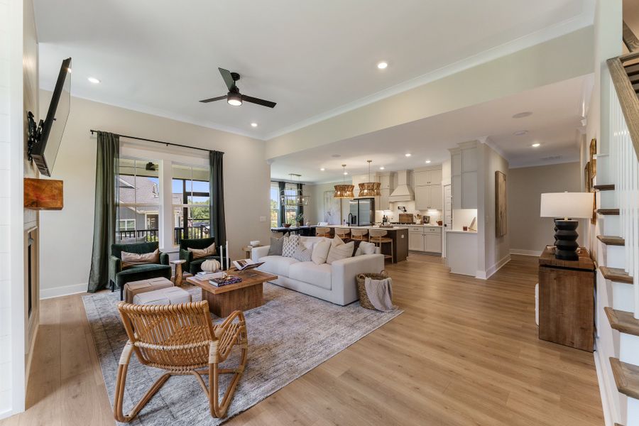 Representative furnished interior of a home built from the Savannah by Hunter Quinn Homes in Double Springs, Taylors (Image 12).