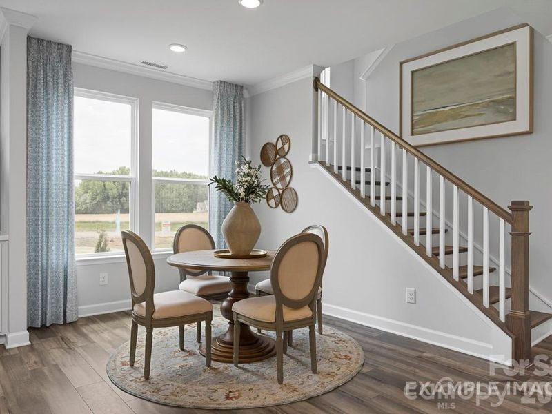 Furnished interior view inside a new home in Windgate, Mooresville (Image 3). Furnished interior view inside a new home in Windgate, Mooresville (Image 3).