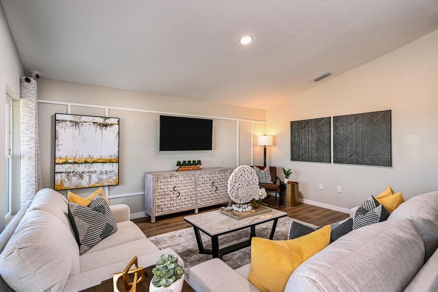 Furnished interior view inside a new home in Crosswinds, Haines City (Image 13).