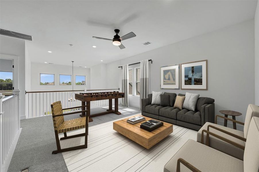 Furnished interior view inside a new home in Heath Golf & Yacht Villas, Heath (Image 24). Furnished interior view inside a new home in Heath Golf & Yacht Villas, Heath (Image 24).