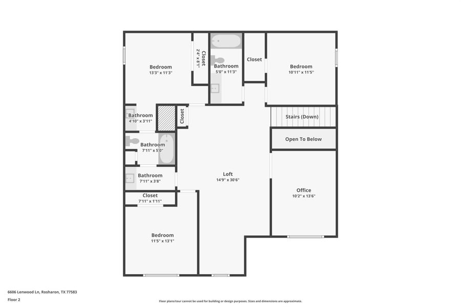 2D floor plan layout of this home in Landing Meadows - Premier Series, New Caney, TX (Image 3). 2D floor plan layout of this home in Landing Meadows - Premier Series, New Caney, TX (Image 3).