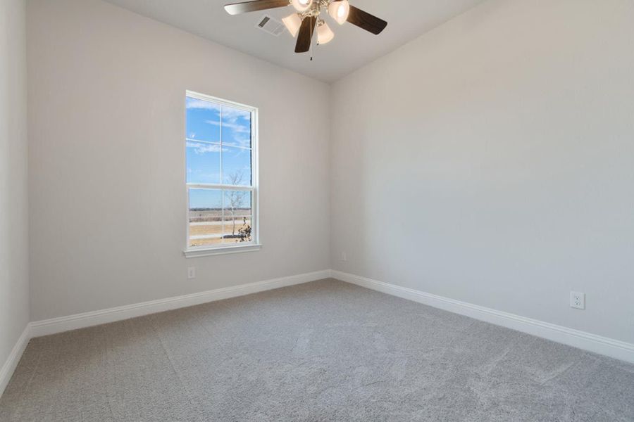 Bedroom 3 | Concept 2406 at The Meadows in Gunter, TX by Landsea Homes