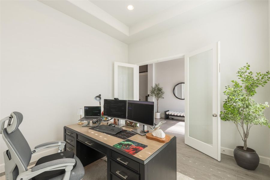 Furnished interior view inside a new home in Elyson, Katy (Image 26).