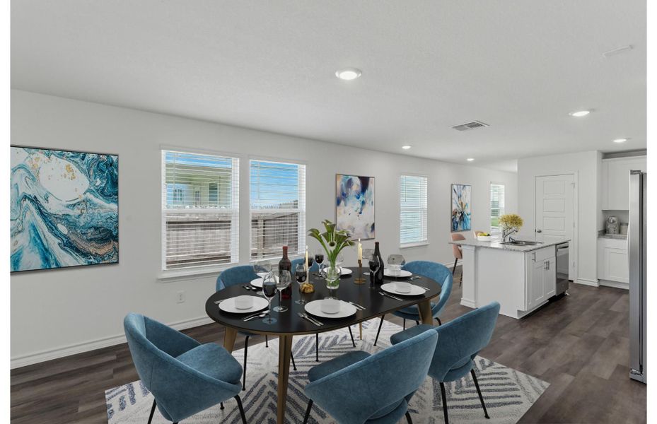 Furnished interior view inside a new home in Vista Real, Converse (Image 3).