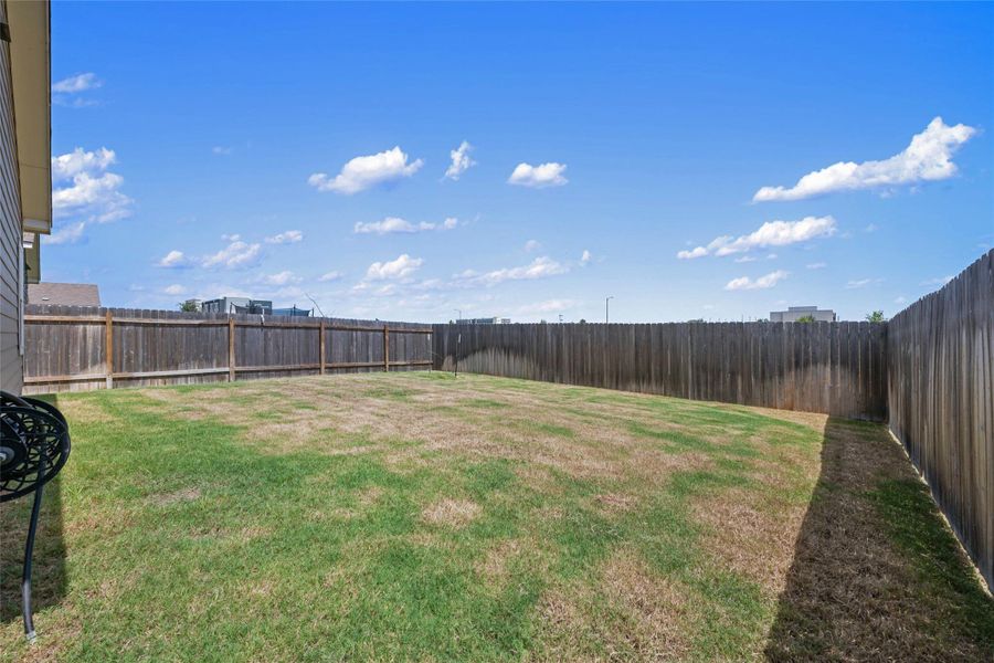 View of fenced backyard View of fenced backyard