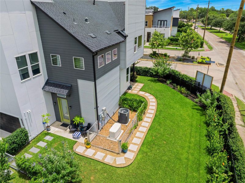 Exterior details and patio area of a home in , Houston (Image 33). Exterior details and patio area of a home in , Houston (Image 33).