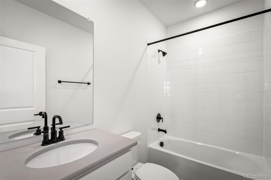 Furnished interior view inside a new home in Revel Crossing at Wolf Ranch – The Outlook Collection, Colorado Springs (Image 18).