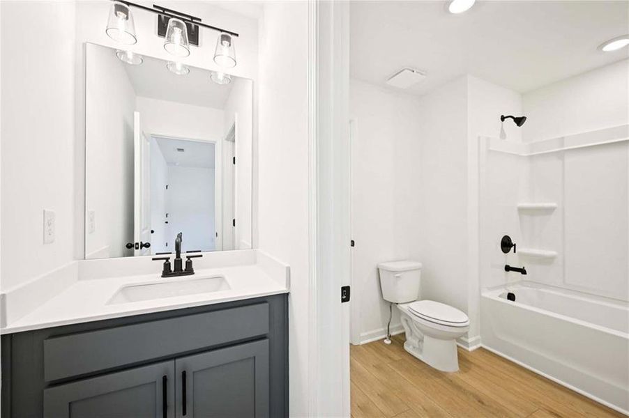 Furnished interior view inside a new home in Creekside, Dawsonville (Image 15). Furnished interior view inside a new home in Creekside, Dawsonville (Image 15).