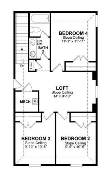 Beazer Homes Wildcat Ranch Berkshire Floorplan.