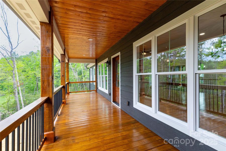 Back Covered Deck with Views Back Covered Deck with Views