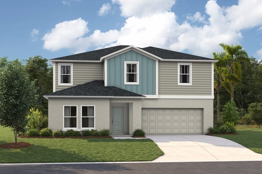 Representative exterior photo of a completed home built from the Catalina by Casa Fresca Homes in Villa Mar, Winter Haven, FL (Image 8).