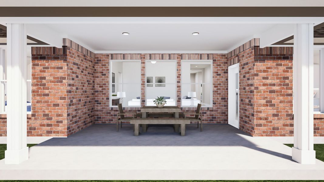 Representative exterior details of a home built from the Bryson by Tri Pointe Homes in LaPrelle, Haslet (Image 22).