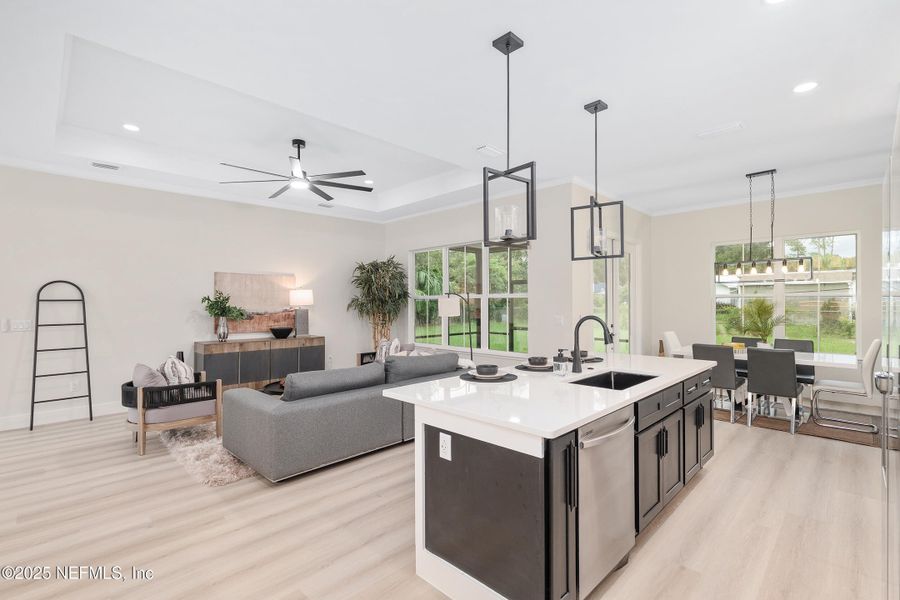 Furnished interior view inside a new home in , Gainesville (Image 50).