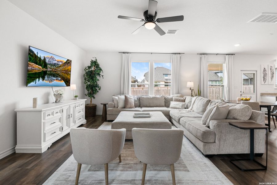 Furnished interior view inside a new home in Corley Farms, Boerne (Image 13).