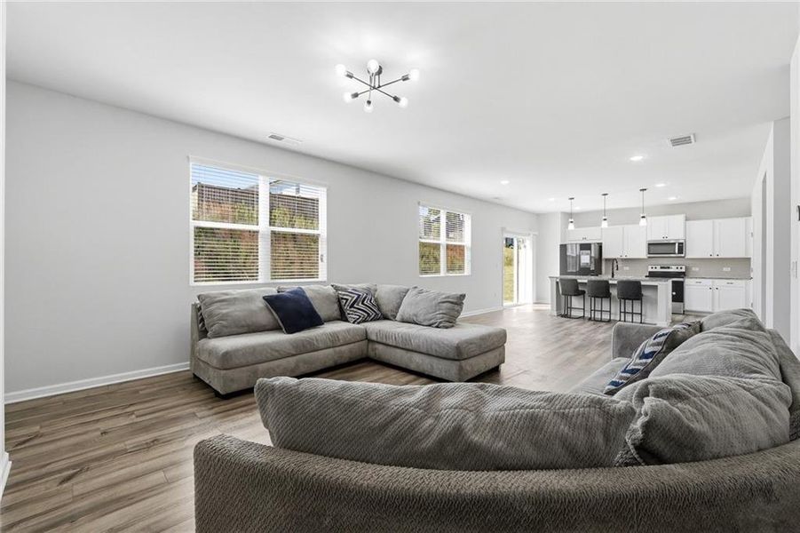 Furnished interior view inside a new home in Alcovy Trace, Lawrenceville (Image 7).