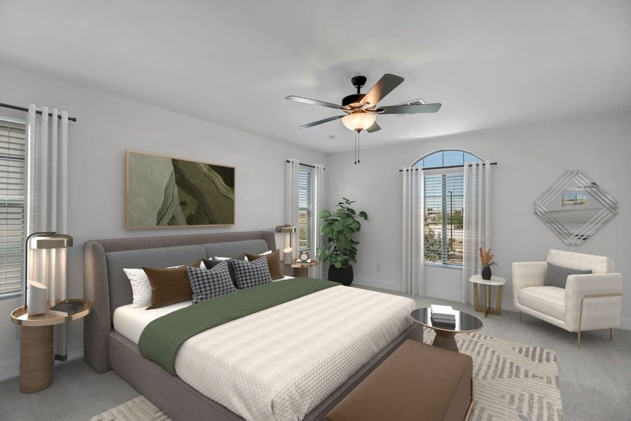 Furnished interior view inside a new home in Ironwood Villages at North Creek, Queen Creek (Image 18).