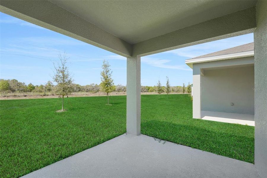 Exterior details and patio area of a home in Willowbrook North, Winter Haven (Image 21).