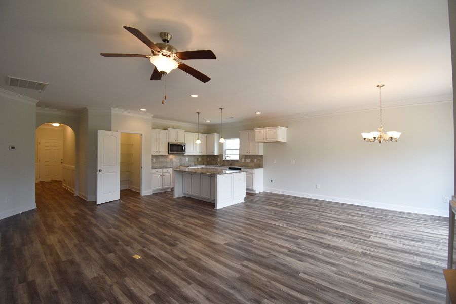 Representative furnished interior of a home built from the Ellerbe by Keystone Homes NC in Sullivans Reserve, Walkertown (Image 9).